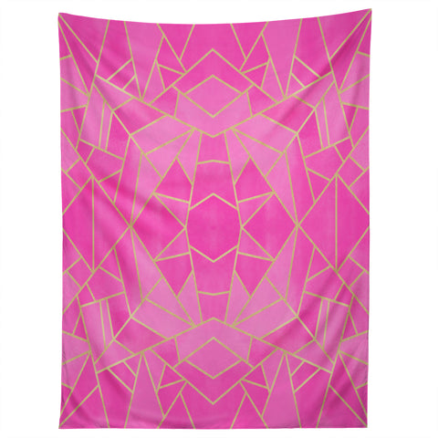 Elisabeth Fredriksson Pink Mosaic Sun Tapestry