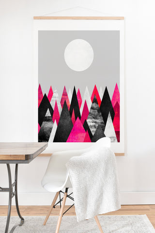 Elisabeth Fredriksson Pink Peaks Art Print And Hanger