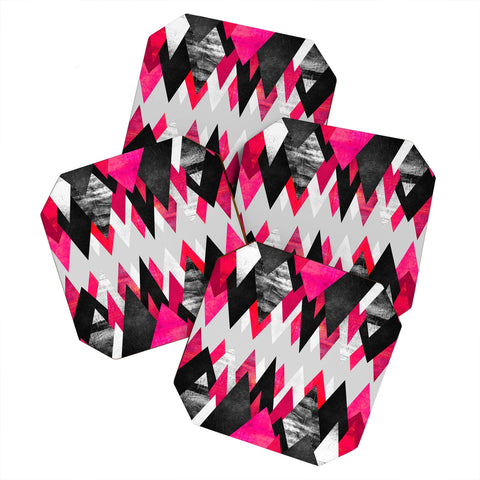 Elisabeth Fredriksson Pink Peaks Coaster Set