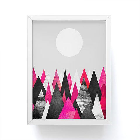 Elisabeth Fredriksson Pink Peaks Framed Mini Art Print