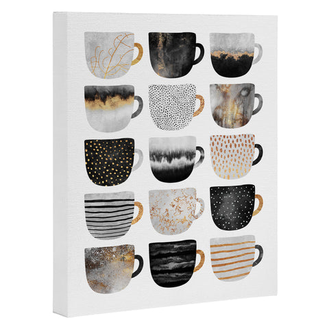 Elisabeth Fredriksson Pretty Coffee Cups 3 Art Canvas