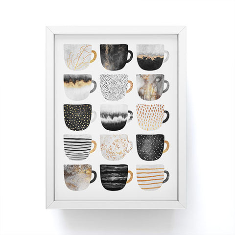 Elisabeth Fredriksson Pretty Coffee Cups 3 Framed Mini Art Print