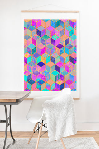 Elisabeth Fredriksson Pretty Cubes Art Print And Hanger