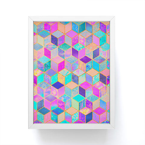 Elisabeth Fredriksson Pretty Cubes Framed Mini Art Print