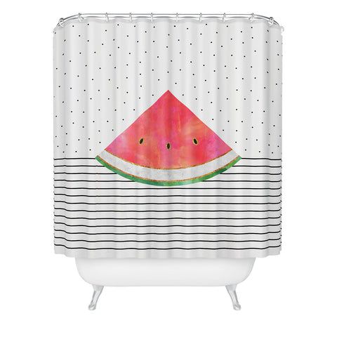 Elisabeth Fredriksson Pretty Watermelon Shower Curtain