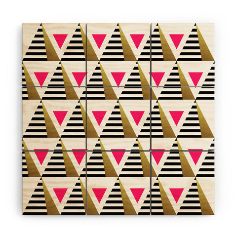 Elisabeth Fredriksson Pyramids Wood Wall Mural