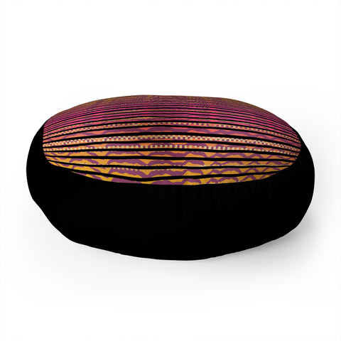 Elisabeth Fredriksson Quirky Stripes Floor Pillow Round