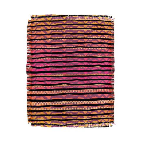 Elisabeth Fredriksson Quirky Stripes Throw Blanket