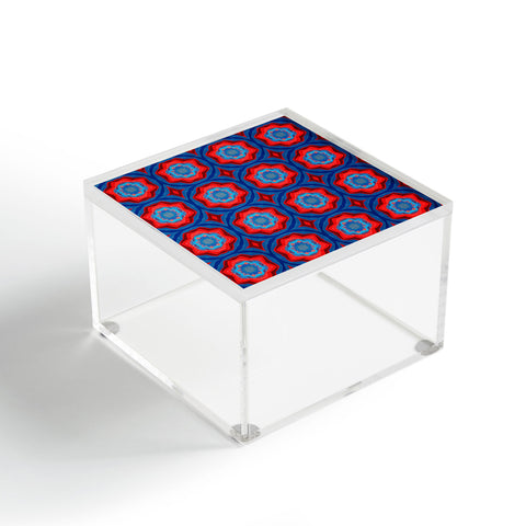 Elisabeth Fredriksson Red Sun Flowers Acrylic Box