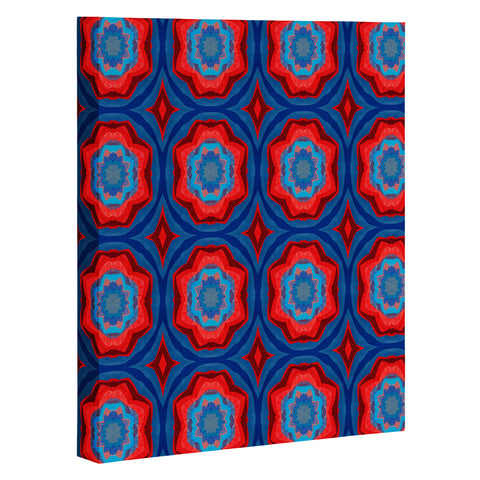 Elisabeth Fredriksson Red Sun Flowers Art Canvas