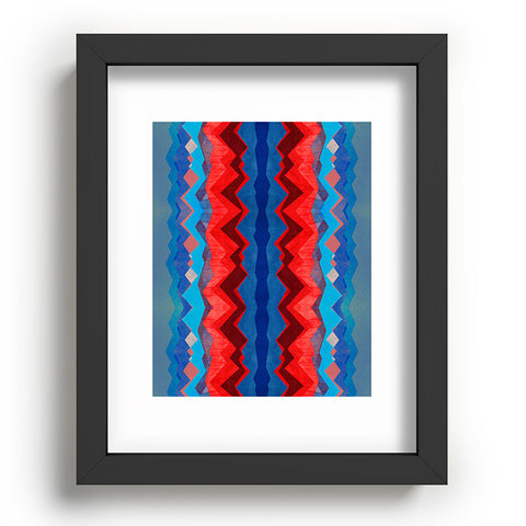 Elisabeth Fredriksson Red Sun Pattern Recessed Framing Rectangle