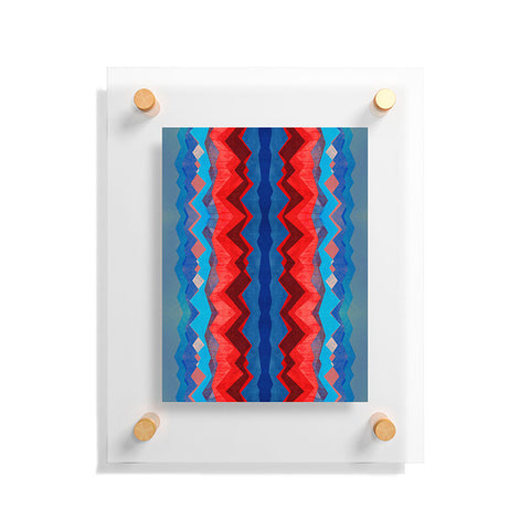 Elisabeth Fredriksson Red Sun Pattern Floating Acrylic Print