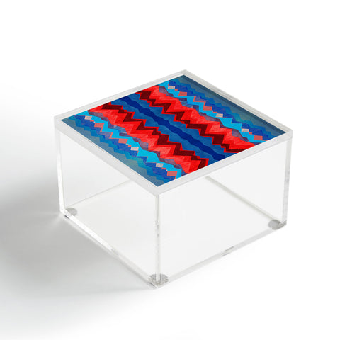 Elisabeth Fredriksson Red Sun Pattern Acrylic Box