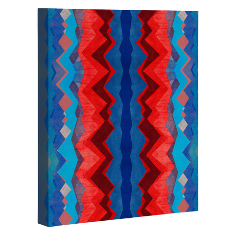 Elisabeth Fredriksson Red Sun Pattern Art Canvas