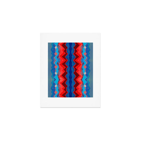 Elisabeth Fredriksson Red Sun Pattern Art Print