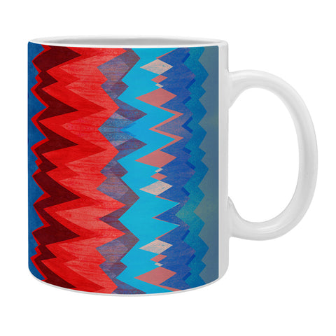 Elisabeth Fredriksson Red Sun Pattern Coffee Mug