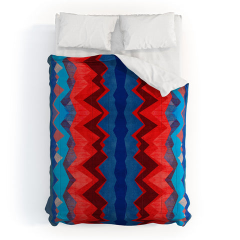 Elisabeth Fredriksson Red Sun Pattern Comforter