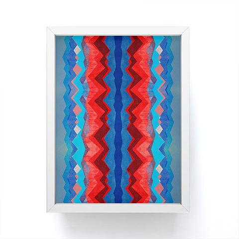 Elisabeth Fredriksson Red Sun Pattern Framed Mini Art Print