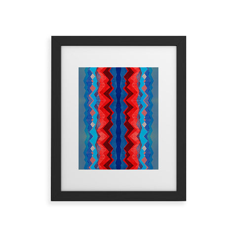 Elisabeth Fredriksson Red Sun Pattern Framed Art Print