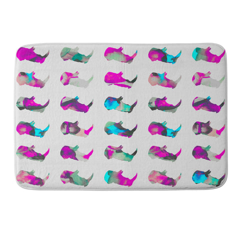 Elisabeth Fredriksson Rhinos II Memory Foam Bath Mat