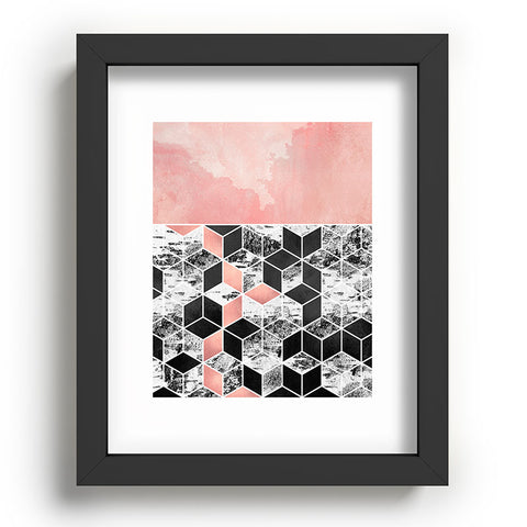 Elisabeth Fredriksson Rose Clouds And Birch Recessed Framing Rectangle