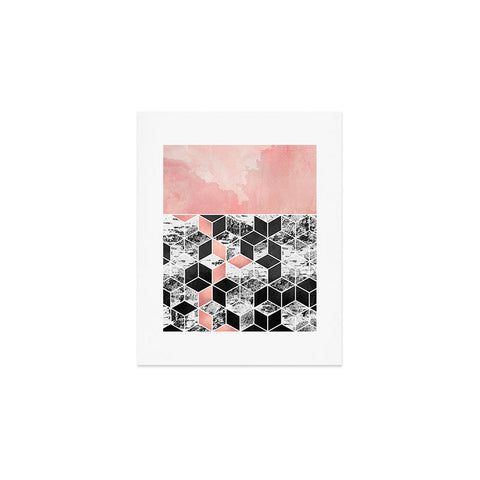 Elisabeth Fredriksson Rose Clouds And Birch Art Print