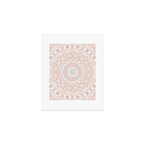 Elisabeth Fredriksson Rose Gold Mandala Art Print