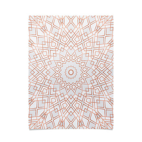 Elisabeth Fredriksson Rose Gold Mandala Poster
