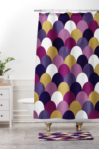 Elisabeth Fredriksson Royal Pebbles Shower Curtain And Mat