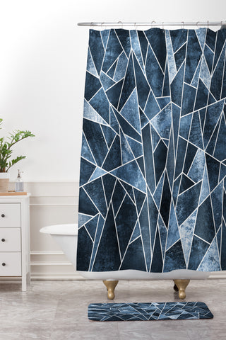 Elisabeth Fredriksson Shattered Sky Shower Curtain And Mat