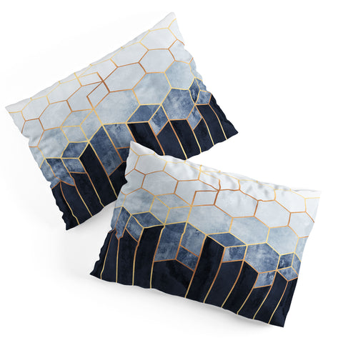 Elisabeth Fredriksson Soft Blue Hexagons Pillow Shams