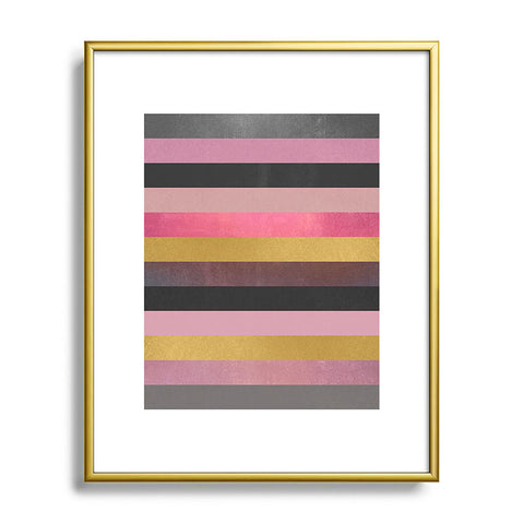 Elisabeth Fredriksson Soft Pink Metal Framed Art Print
