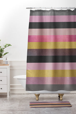 Elisabeth Fredriksson Soft Pink Shower Curtain And Mat