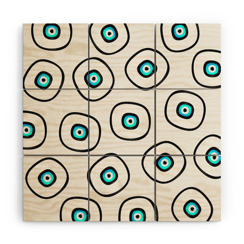 Elisabeth Fredriksson Space Sushi 2 Wood Wall Mural
