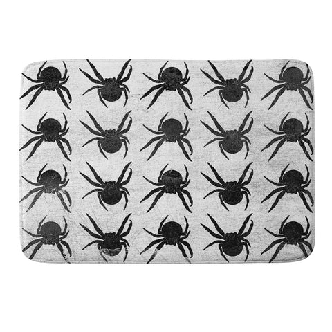 Elisabeth Fredriksson Spiders 4 BW Memory Foam Bath Mat