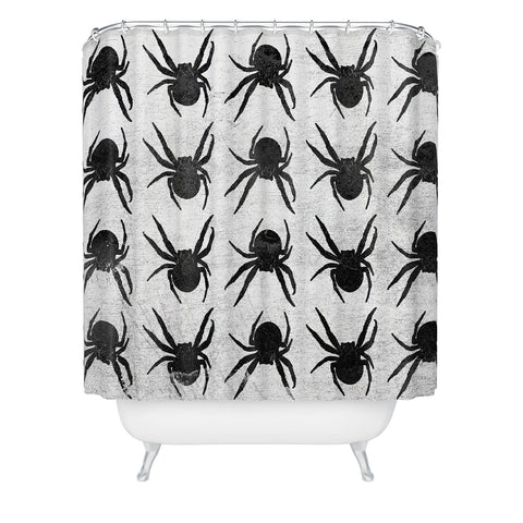 Elisabeth Fredriksson Spiders 4 BW Shower Curtain