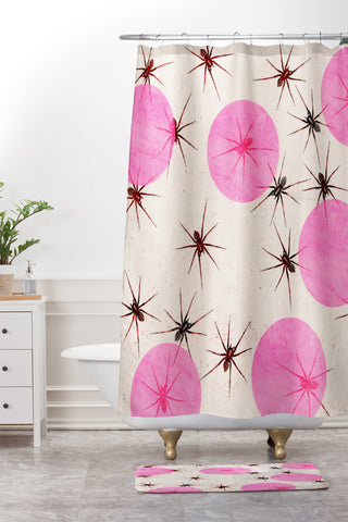 Elisabeth Fredriksson Spiders I Shower Curtain And Mat