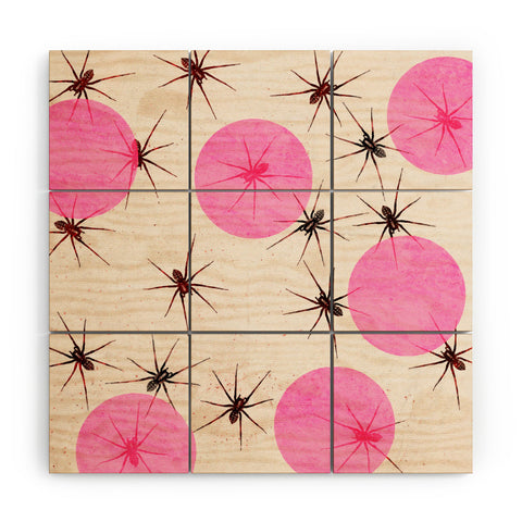 Elisabeth Fredriksson Spiders I Wood Wall Mural