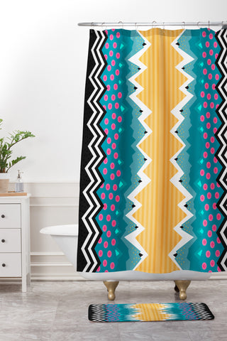 Elisabeth Fredriksson Sprinkles Pattern Shower Curtain And Mat