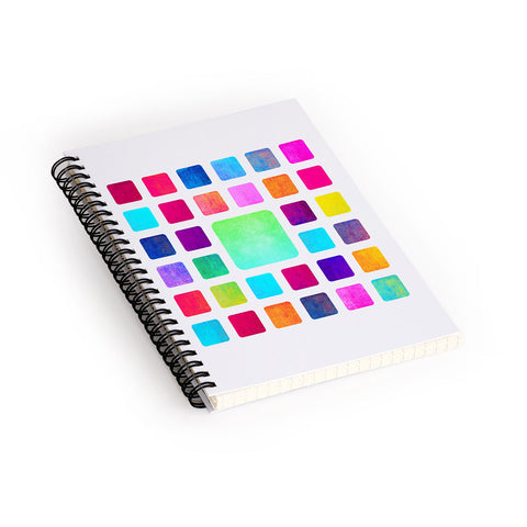 Elisabeth Fredriksson Squares Spiral Notebook
