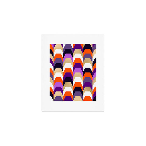 Elisabeth Fredriksson Stacks of Purple and Orange Art Print