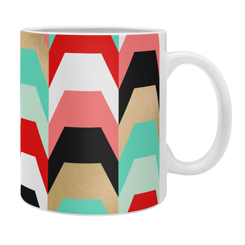 Elisabeth Fredriksson Stacks of Red and Turquoise Coffee Mug