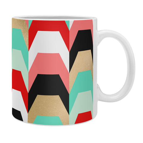 Elisabeth Fredriksson Stacks of Red and Turquoise Coffee Mug