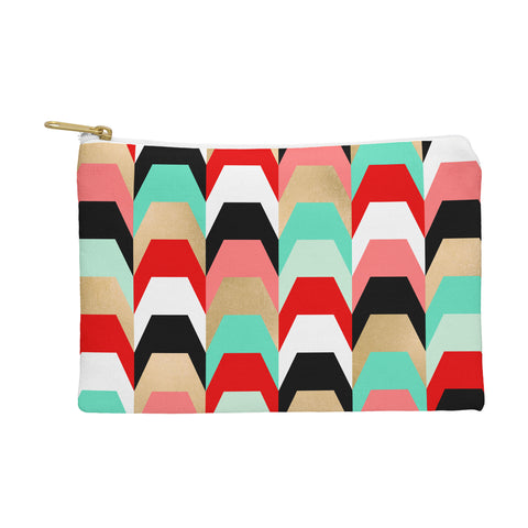 Elisabeth Fredriksson Stacks of Red and Turquoise Pouch