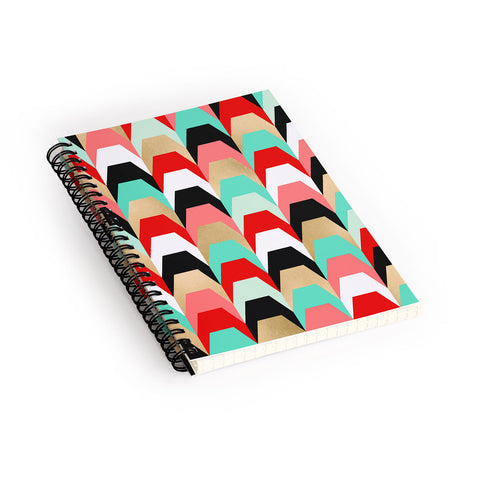 Elisabeth Fredriksson Stacks of Red and Turquoise Spiral Notebook