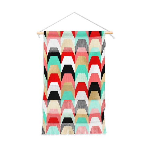 Elisabeth Fredriksson Stacks of Red and Turquoise Wall Hanging Portrait