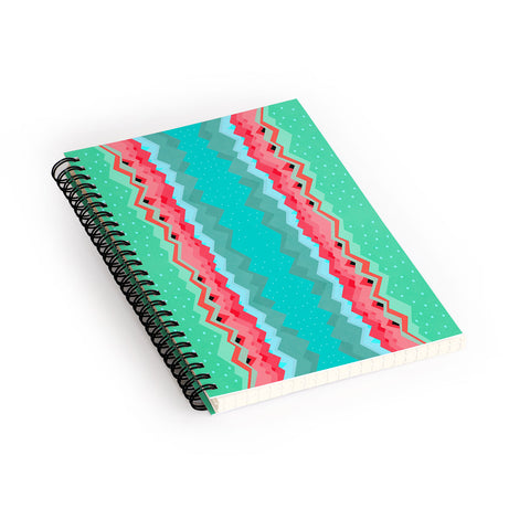 Elisabeth Fredriksson Strawberry Field Pattern Spiral Notebook