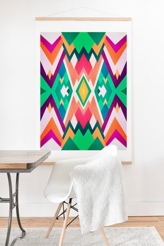 Elisabeth Fredriksson Summer Peaks Pattern Art Print And Hanger