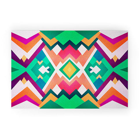 Elisabeth Fredriksson Summer Peaks Pattern Welcome Mat
