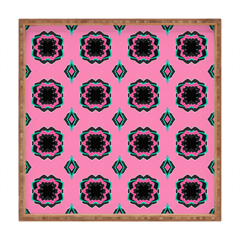 Elisabeth Fredriksson Sweet Licorice Flowers Square Tray